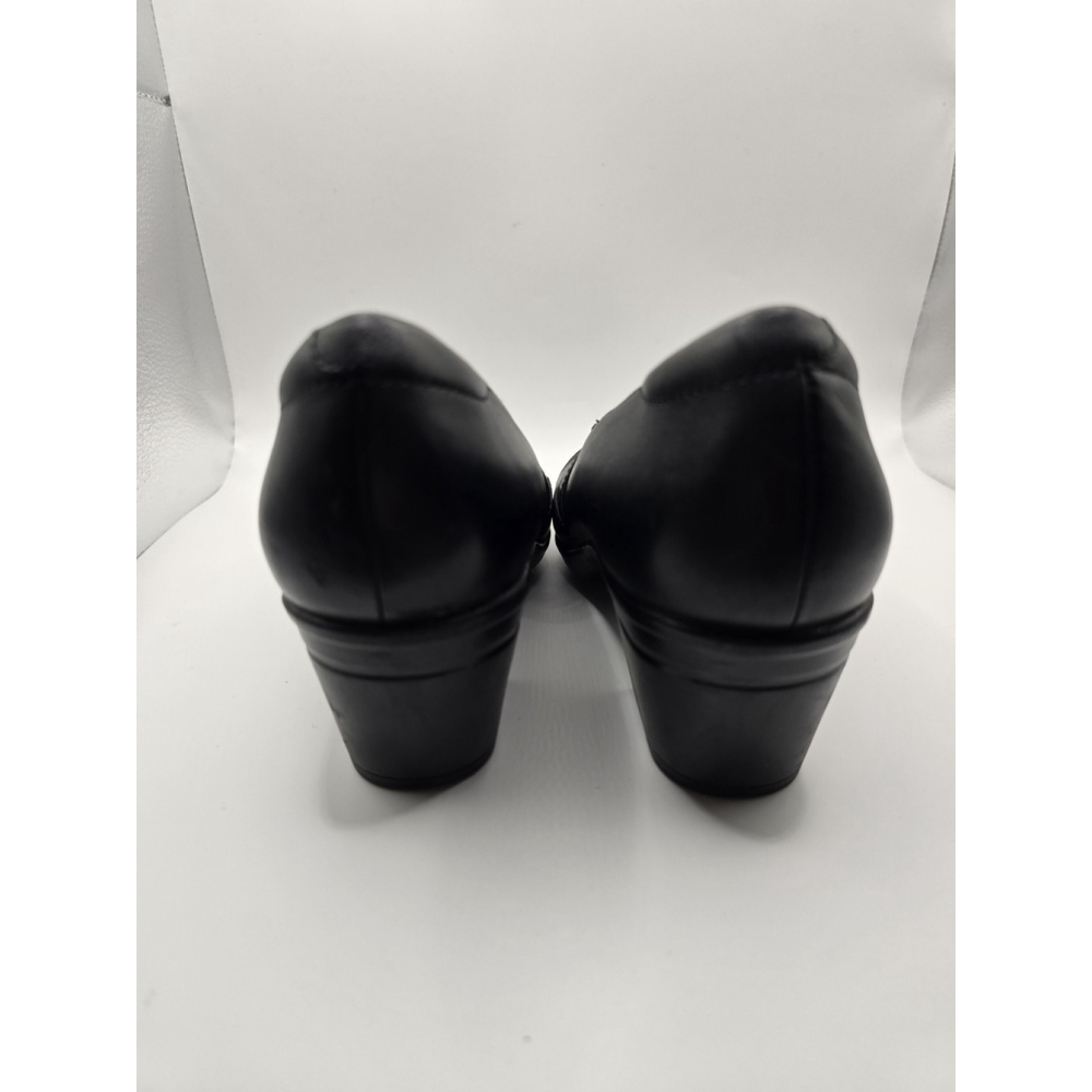 Clarks Ultimate Comfort ROSALYN ADELE Square Heel Black Shoes Ladies Size 8M - Picture 12 of 13